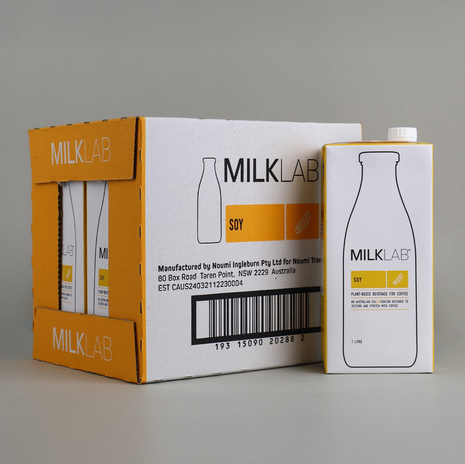 MILKLAB Soy Milk Box | 8 x 1L