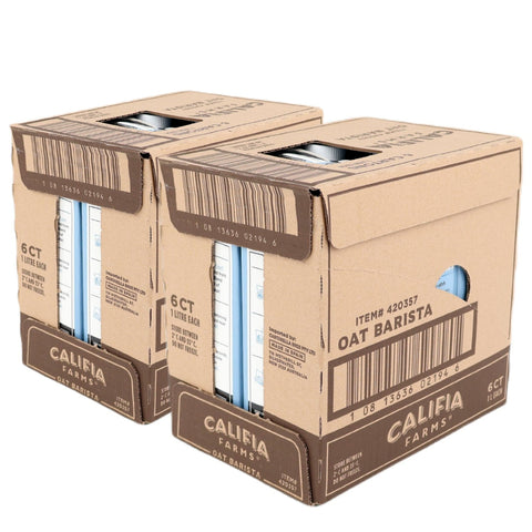 Califia Farms Barista Blend Oat Milk 2 Boxes | 6 x 1L