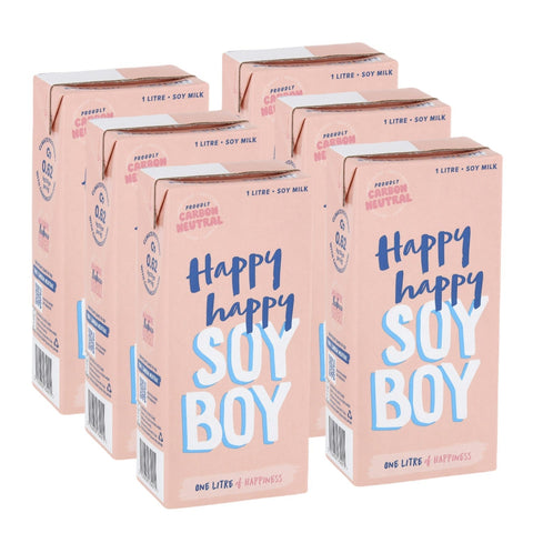 Happy Happy Soy Boy Soy Milk 2 Boxes | 6 x 1L
