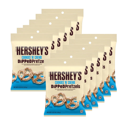 Hershey's Cookies And Cream Dipped Prezels 12 Pack | 120g