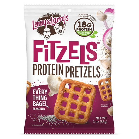 Lenny & Larry Fitzels Protein Pretzels Everything Bagel 8 Pack | 85g