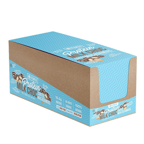 Vita Werx Protein Nuts Macadamia Choc Coated 10 Pack | 60g