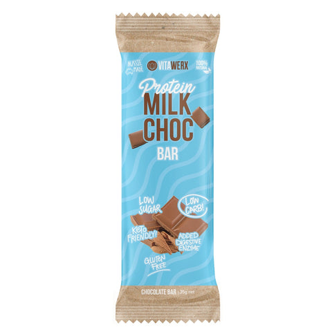 Vita Werx Protein Bars Milk Choc 12 Pack | 35g