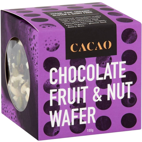Chocolate Fruit & Nut Wafer Petit Bites 100g-Indulgence-Cacao-iPantry-australia