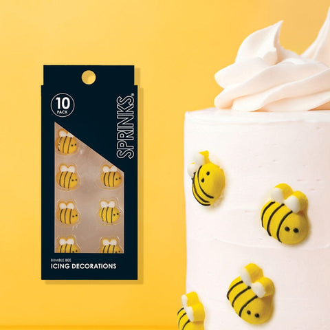 Icing Decorations - Bumble Bee (10 Pieces)-Sprinks-iPantry-australia