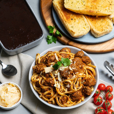 Italian Meatball & Fresh Fettuccine Meal Kit-Restaurants/Meal Kits-iPantry Australia-iPantry-australia