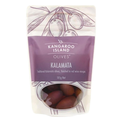 Kangaroo Island Olives Kalamata 185g-Kangaroo Island-iPantry-australia