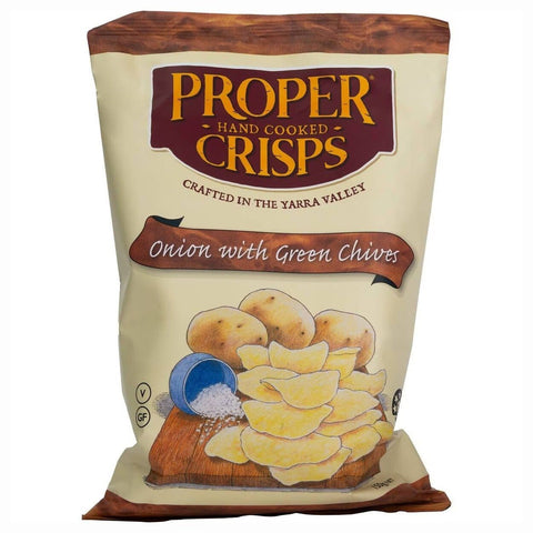 Proper Crisps Onion & Chives 150g-Indulgence-Proper Crisps-iPantry-australia