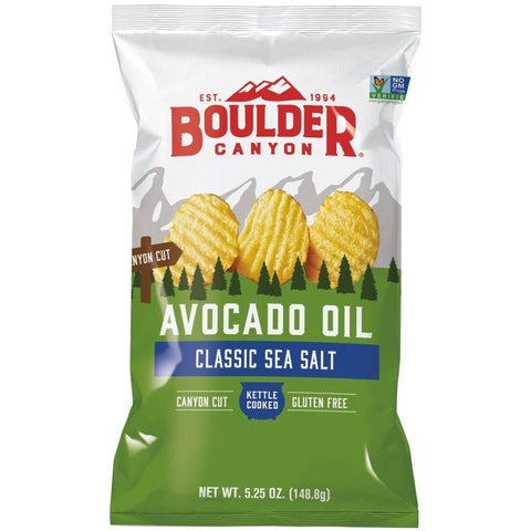 Sea Salt Chips with Avocado Oil 149g-Indulgence-Boulder Canyon-iPantry-australia