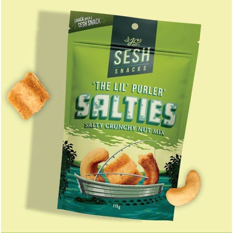 Salties Salty Crunchy Nut Mix 115g-Indulgence-Sesh Snacks-iPantry-australia