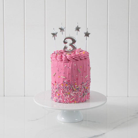 Silver Star Candle Picks (4 Pack)-Cake & Candle-iPantry-australia