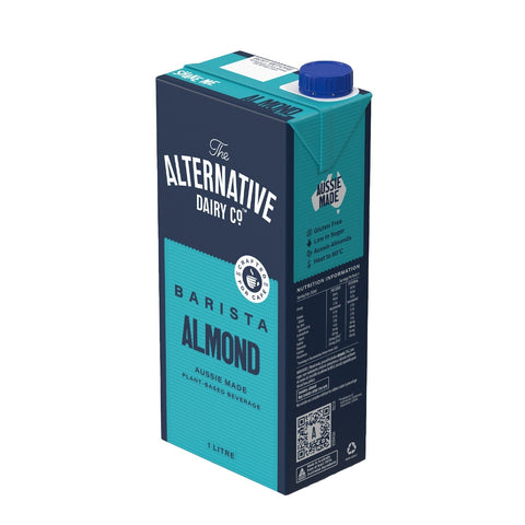 The Alternative Dairy Co Barista Almond Milk 12 x 1L (box)-Alt Milks-The Alternative Dairy Co-iPantry-australia
