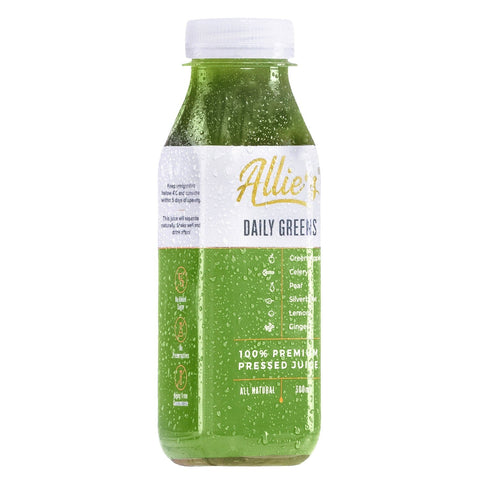 Allie's Daily Greens Cold Pressed Juice 8 Pack | 300mL