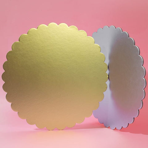 10" Scalloped Cake Board - Gold-PAPYRUS-iPantry-australia