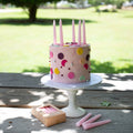 10cm Pink Large Spiral Candles (Pack Of 10)-Cake & Candle-iPantry-australia