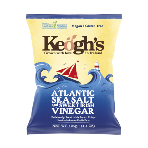 Keogh's Irish Potato Chips Atlanic Sea Salt and Sweet Irish Vinegar | 125g