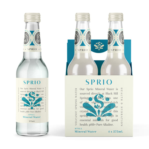 SPRIO 1860 Volcanic Spring Still Mineral Water 24 Pack | 275mL
