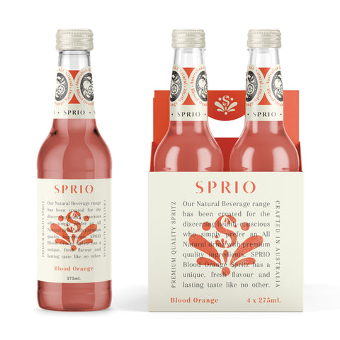 SPRIO Blood Orange Spritz 24 Pack | 275mL