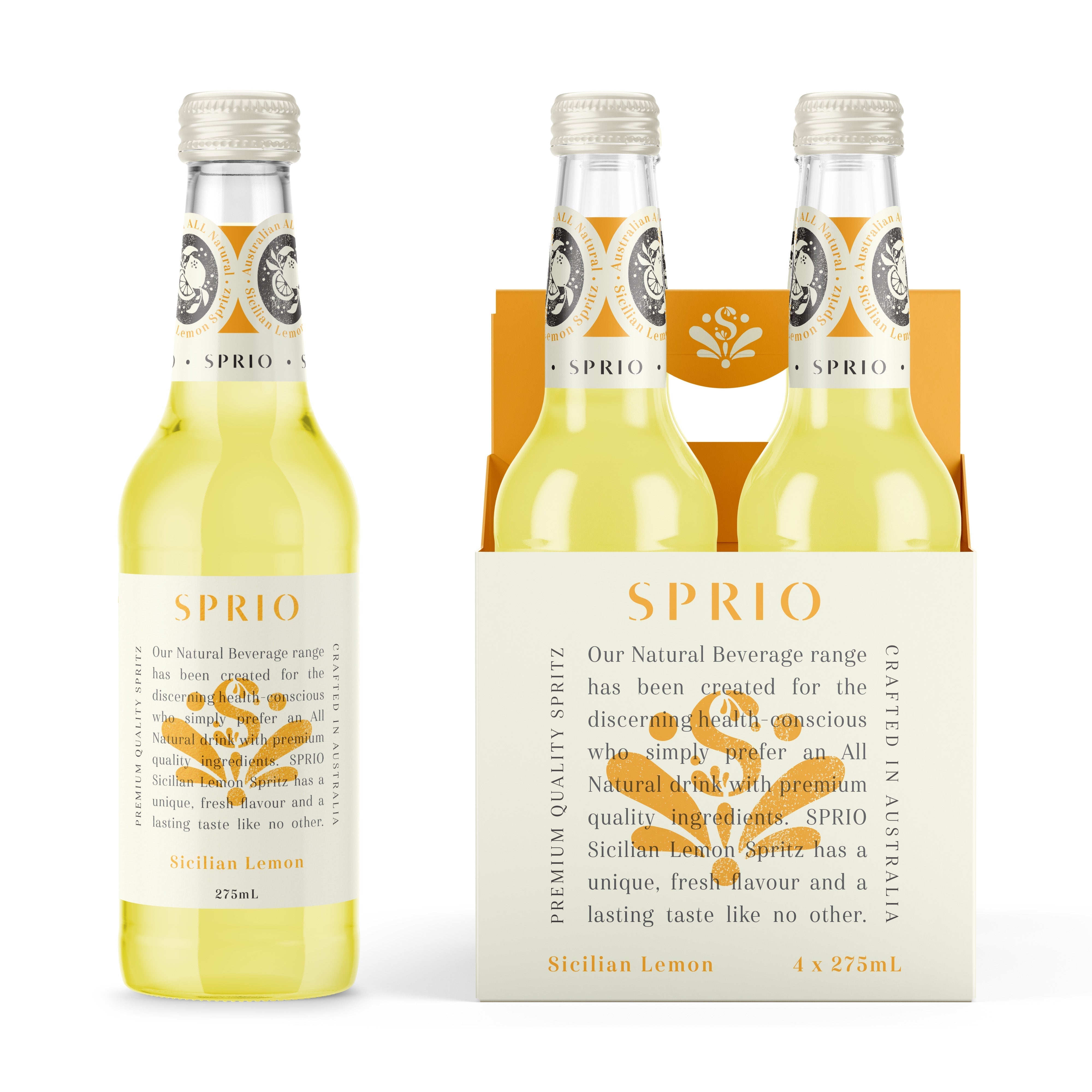 SPRIO Sicilian Lemon Spritz 4 Pack | 275mL – Bulk Eats Warehouse