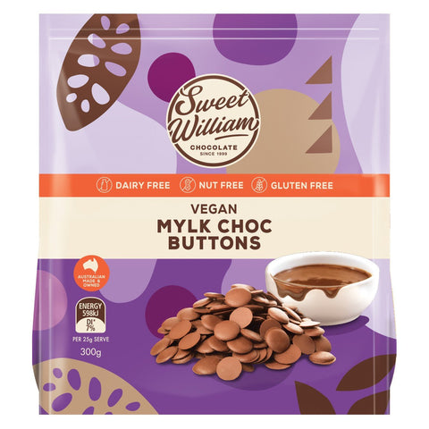 Sweet William Mylk Choc Buttons | 300g