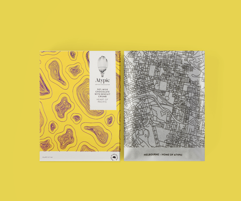 Atypic 50% Heart of Pacific Milk Chocolate with Biscuit Crumb | 20g