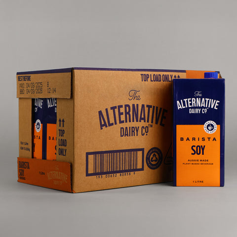 The Alternative Dairy Co Barista Soy Milk Box | 12 x 1L