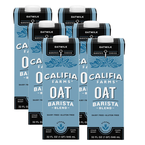 Califia Farms Barista Blend Oat Milk 2 Boxes | 6 x 1L