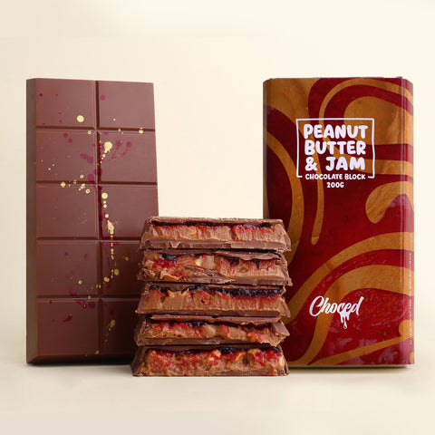 Choced PB&J Chocolate Block