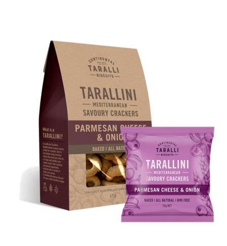Continental Taralli Biscuit Parmesan Cheese Onion Tarallini | 30g