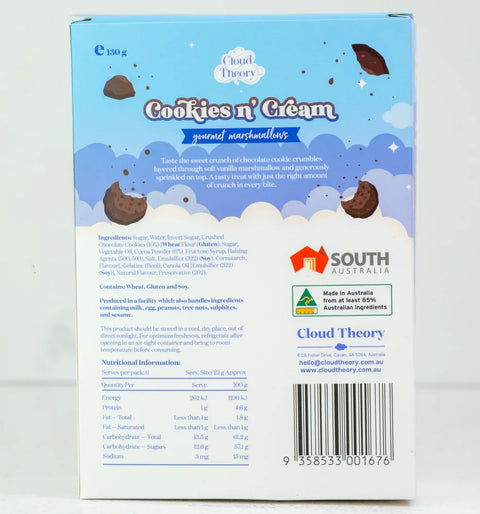 Cloud Theory Cookies & Cream Gourmet Marshmallow 6 Pack | 130g (BB 15/09/2026)