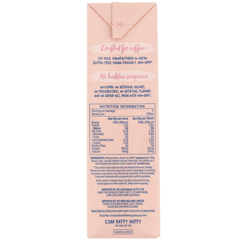 Happy Happy Soy Boy Soy Milk 2 Boxes | 6 x 1L