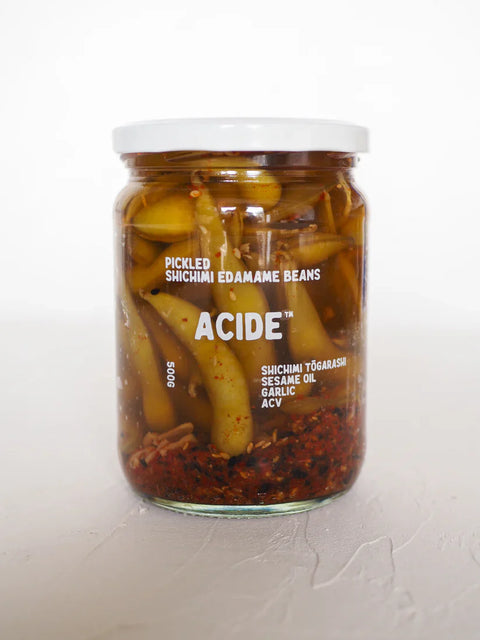 Acide Pickled Shichimi Edamame Beans | 500g 