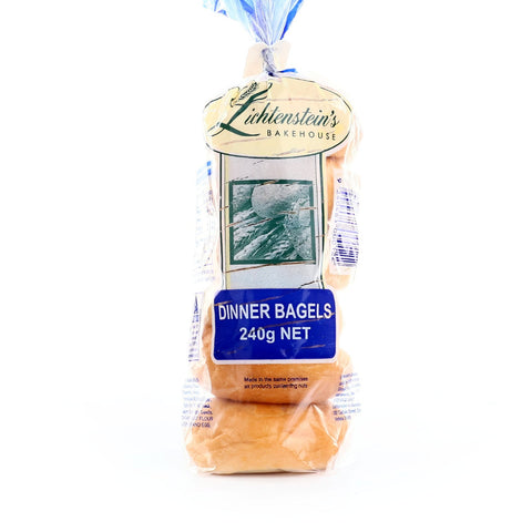 Lichtenstein's Bakehouse Plain Dinner Bagel 6 Pack