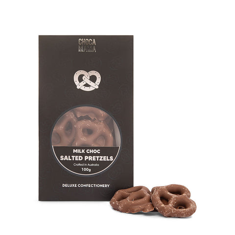 Chocamama Milk Chocolate Salted Pretzels | 100g