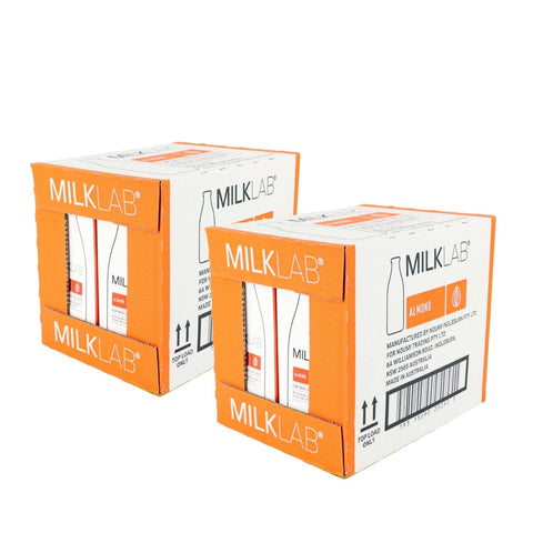 MILKLAB Almond Milk 2 Boxes | 8 x 1L
