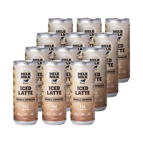 Melb Milk Premium High Protein Iced Latte 12 Pack | 240mL