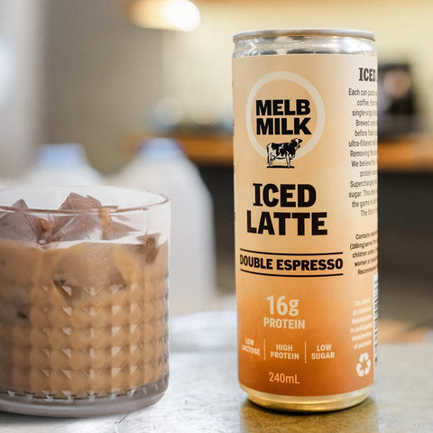 Melb Milk Premium High Protein Iced Latte 4 Pack | 240mL