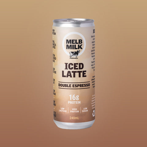 Melb Milk Premium High Protein Iced Latte 12 Pack | 240mL