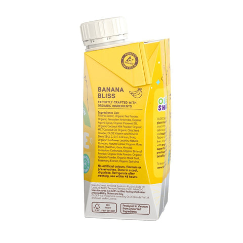 OLOE Banana Shake 12 Pack | 188mL