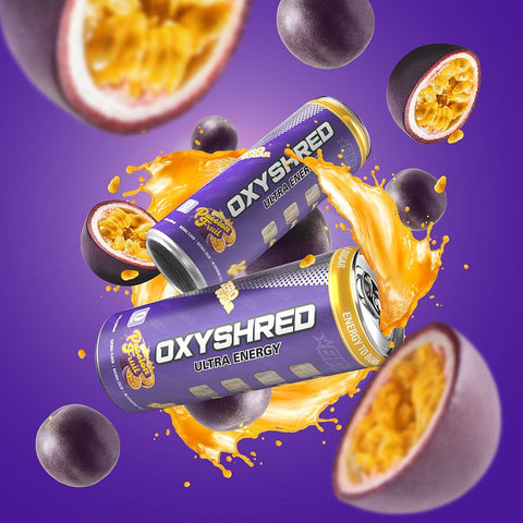 Oxyshred Ultra Energy Rtd Passionfruit Can 355ml (12 P Carton) – Bulk 