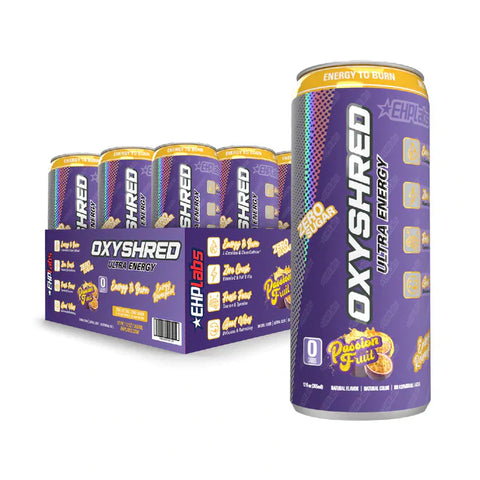 OxyShred Ultra Energy RTD  Passionfruit Can 355ml (12 P/Carton)