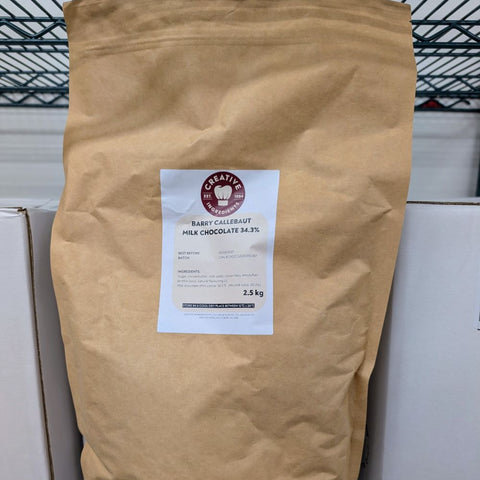 Barry Callebaut Milk Choc 34.3% - 2.5Kg Bag (Unbranded)