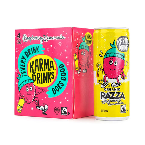 Karma Drinks - Organic Razza Raspberry Lemonade 4 Pack | 250mL