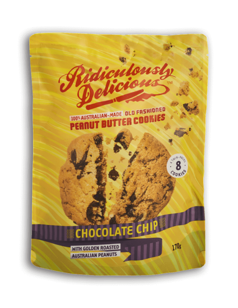 Ridiculously Delicious Peanut Butter Cookies Chocolate Chip | 170g