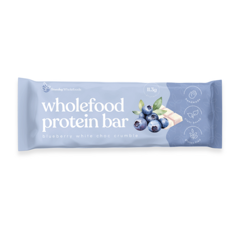 Sneaky Wholefoods Blueberry White Choc Crumble Wholefood Protein Bar | 60g (BB 06/05/2026)