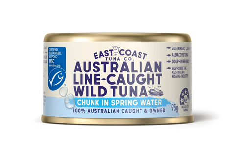 East Coast Tuna Co. Aus Line-Caught Tuna Chunk in Spring Water | 95g