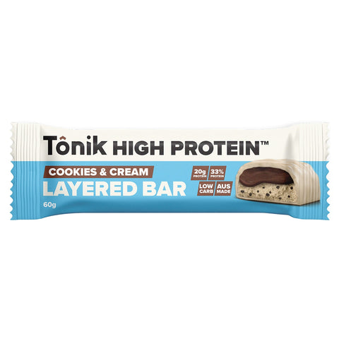 Tonik Protein Bars Cookies N Cream 12 Pack | 60g