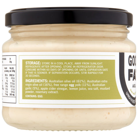 Undivided Food Co Good Fat Aioli | 280g