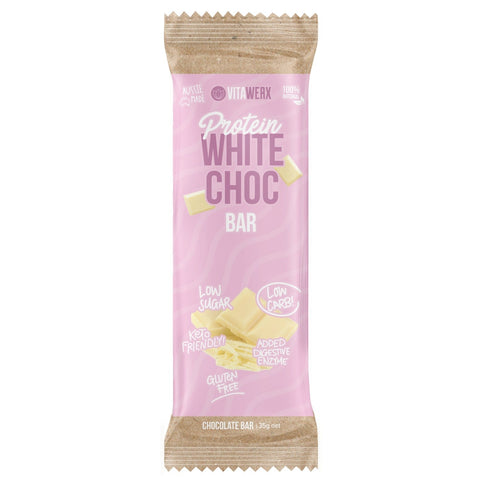 Vita Werx Protein Bars White Choc 12 Pack | 35g