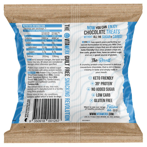 Vita Werx  Protein Puff Crisps Milk Choc 10 Pack | 60g